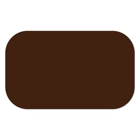 Ergomat 3inx27in DuraStripe Xtreme Round Strip Brown, 15PK DSX-STRIP-3x27R-BR-KIT